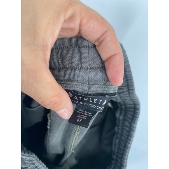 Athleta Farallon Cargo Crop Elastic Waist Pockets Jogger Pants SIZE 4TALL - Picture 5 of 5